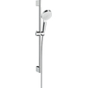 Hansgrohe Crometta Doucheset - 1jet Green - 6 l/min - met Unica Croma - glijstang 65cm chroom/w - ecosmart - groen wit chroom SW73197