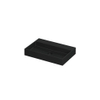 INK United lavabo - 70x45x11cm - 1 cuve - 0 trous de robinet - porcelaine noir mat SW280515