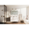 Nemo Go Ensemble de meuble - 120x65x45.5cm - 2 tiroirs - avec poignée - 2 vasque Blanc mat - 2 trous de robinet - avec miroir - MDF standard white SW911691