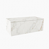 MONDIAZ ALAN MODULE SMALL Wastafelonderkast - 80x41x30cm - 1 lade - push to open - Melamine - Cararra mat SW645512