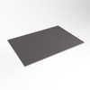 Mondiaz TOP 30 Topblad - 50x30x0.9cm - geschikt voor afdekplaat - Solid surface - Dark Grey SW1020887