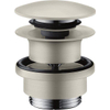 Hansgrohe Push Afvoerplug - 1 1/4" klikwaste - voor wastafel- en bidetmengkranen - rvs SW29840