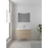 Bruynzeel Box badmeubelset 90x45cm 1 kraangat 1 wasbak 2 lades met spiegel met softclose composite natuur eiken SW383950 Bruynzeel Box badmeubelset 90x45cm 1 kraangat 1 wasbak 2 lades met spiegel met softclose composite natuur eiken SW383950