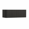 H&R Badmeubelen Juice Wastafelonderkast - 120x45x40cm - afgeronde hoeken - 3D-front - 2 lades - geïntegreerde greep - basalt SW1259339