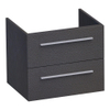 Saniclass Exclusive Line onderkast 59x45.5x50cm hangend met 2 softclose lades MFC Black Diamond SW3086 Saniclass Exclusive Line onderkast 59x45.5x50cm hangend met 2 softclose lades MFC Black Diamond SW3086