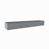 Mondiaz FOGE Meuble sous vasque - 200x41x25cm - 2 tiroirs - softclose - 1 découpe gauche - Plata SW1015767