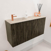 Mondiaz JOYA-DLUX 80cm toiletmeubel - kleur Shadow - Wastafel FAYE positie Links 1 kraangat kleur Frappe. SW1422669
