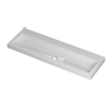 Ink Roots wastafel - 120x40x6cm - zonder kraangat - glans wit SW439521