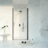 Fortifura Galeria Douchedeur - 80x200 - Profiel - veiligheidsglas - antikalk - PVD - geborsteld gunmetal (antraciet) SW1122483