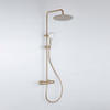 Adema Sparkle 2.0 ensemble de douche pluie - mitigeur douche principale - 20 cm - douchette à main - 3 positions - or mat SW1407265