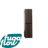 FugaFlow Eccelente Arredo armoire colonne 160cm 2 portes sans poignée bois toffee SW1123633