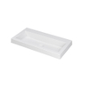 Ink dock lavabo 80x6x40cm 0 trous pour robinet 1 évier polystone blanc mat SW352215