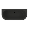 Xenz Charley XS 165x75x58 ebony. sleuf overloop. waste wit mat SW381651 Xenz Charley XS 165x75x58 ebony. sleuf overloop. waste wit mat SW381651