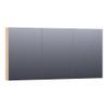 Saniclass Plain Spiegelkast 139x70x15cm Smoked Oak SW393027 Saniclass Plain Spiegelkast 139x70x15cm Smoked Oak SW393027