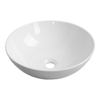 FugaFlow Efficiente Arredo Lavabo à poser 40cm rond céramique blanc brillant SW1123509