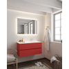 Mondiaz VICA ensemble de meuble de salle de bain - 100cm - meuble sous-vasque fire - 2 tiroirs - lavabo moon droite - 1 trou de robinet - miroir LED - version XL 60cm de haut SW1097988