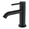 Wiesbaden Ribbd robinet de lavabo 1/2" mat noir SW809462