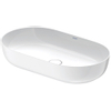 Duravit Luv Opzetwastafel - 70x40cm ovaal - zonder kraangat - zonder overloop wit - glans wit SW472399