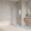 Fortifura Galeria Douchecabine - 60x100x200cm - profiel veiligheidsglas - antikalk - chroom SW1444079