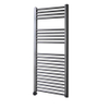 Sanicare Radiateur électrique - 111.8x45cm - 596W - design - thermostat - noir - en bas à gauche - gunmetal (anthracite) SW1000641
