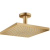 Hansgrohe Raindance e Square - hoofddouche E300 - 1jet - met plafondbevestiging - 15.8cm - 30x30cm - geborsteld brons SW385688