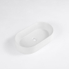 QeramiQ Dely Vasque à poser - 52x30x11.5cm - ovale - céramique - blanc mat SW1448794