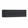 H&R Badmeubelen Juice Wastafelonderkast - 160x45x50cm - afgeronde hoeken - 4 lades - geïntegreerde greep - Dark blue mat SW1490673