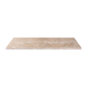 Saniclass Travertine plan sous vasque - 120x46cm - 2 trou de robinet - 2 découpes pour siphon - pierre naturelle marbrée SW1242432
