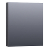 Saniclass Plain Spiegelkast 59x70x15cm Black Wood Rechtsdraaiend SW392936 Saniclass Plain Spiegelkast 59x70x15cm Black Wood Rechtsdraaiend SW392936