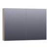 Saniclass Plain Spiegelkast 99x70x15cm Mat Taupe SW393031 Saniclass Plain Spiegelkast 99x70x15cm Mat Taupe SW393031