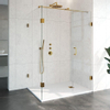 Saniclass Create Douchecabine 3-delig 100x200x140cm profielloos met antikalk en 8mm veiligheidsglas Goud geborsteld SW638579 Saniclass Create Douchecabine 3-delig 100x200x140cm profielloos met antikalk en 8mm veiligheidsglas Goud geborsteld SW638579