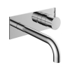 Hotbath Cobber Partie de finition pour robinet lavabo encastrable avec plaque derrière et bec 18cm chrome SW229668 Hotbath Cobber Partie de finition pour robinet lavabo encastrable avec plaque derrière et bec 18cm chrome SW229668