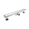Fortifura Galeria douchegoot - 60cm - gesloten rooster - met vloerflens - PVD - geborsteld RVS SW716568