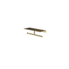 Hotbath &MORE Dubbele Rolhouder - voor planchet serie - PVD - geborsteld messing (goud) SW1245988