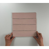 ÉCHANTILLON Terravito Pavero carreau mural - 7,5x30cm - 8,6mm - Rectangle - Rose mat SW735900