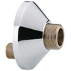 Grohe S-koppeling - met rozet - per paar - 3/8x3/4 inch - chroom 0433748