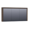 BRAUER Rise armoire de toilette – 139 x 70 x 15 cm – sans éclairage – Chêne noir SW371812