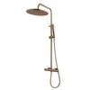 Wiesbaden Caral Ensemble de douche de tête thermostatique en surface - bronze brossé cuivre PVD SW999879