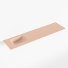 MONDIAZ LEX lave-mains - 120x30x0.9cm - vasque à gauche - sans trou de robinet - rosee (rose) SW1026046
