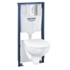 Grohe Rapid SL 5 in 1 inbouwreservoir - 113cm - voor wandcloset - zonder toiletpot - chroom bedieningsplaat SW1382584