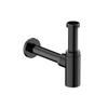 Hotbath Cobber Wastafelsifon - rond - PVD - gepolijst zwart SW1119132