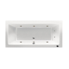 Xenz Society Inbouwbad 170x75cm Glans Wit met whirlpool Hydrosysteem SW816119 Xenz Society Inbouwbad 170x75cm Glans Wit met whirlpool Hydrosysteem SW816119