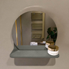 Mondiaz SPOT miroir – Ø 30 cm – avec tablette – Smoke (brun clair) SW1235617