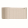 H&R Badmeubelen Juice Meuble sous lavabo - 80x45x40cm - coin gauche arrondi - 1 tiroir - poignée intégrée - Merino SW1488669