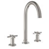 Grohe Atrio 3-gats wastafelkraan M-size met waste m. hoge uitloop met kruisgrepen supersteel SW224961 Grohe Atrio 3-gats wastafelkraan M-size met waste m. hoge uitloop met kruisgrepen supersteel SW224961