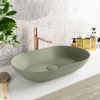 Mondiaz Onni waskom 55x35x10cm ovaal opbouw Solid Surface Army/Army SW643524 Mondiaz Onni waskom 55x35x10cm ovaal opbouw Solid Surface Army/Army SW643524