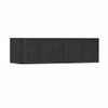 H&R Badmeubelen Juice Wastafelonderkast - 140x45x40cm - linkerhoek afgerond - 2 lades - geïntegreerde greep - basalt SW1260215