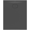 Villeroy & Boch Ecora douchebak - 100x80x3.5cm - afvoer korte zijde - anthracite (antraciet) SW1558894