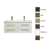 Sanicare Q14 badmeubelset 121x46x50cm 2 kraangaten 2 wasbakken 4 lades standaard greep MDF wit hoogglans SW279111 Sanicare Q14 badmeubelset 121x46x50cm 2 kraangaten 2 wasbakken 4 lades standaard greep MDF wit hoogglans SW279111