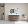 H&R Badmeubelen Infinity XXL 3D Badkamermeubelset - 140 cm - 2 keramische wasbakken kube wit - 2 kraangaten - 4 lades - charleston SW863532